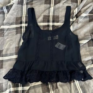 Abercrombie & Fitch ruffle trim tank top